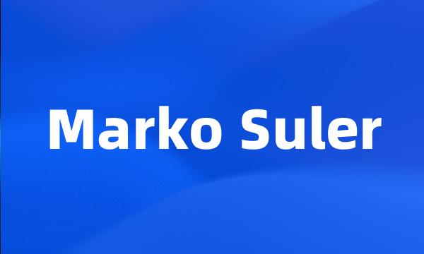 Marko Suler