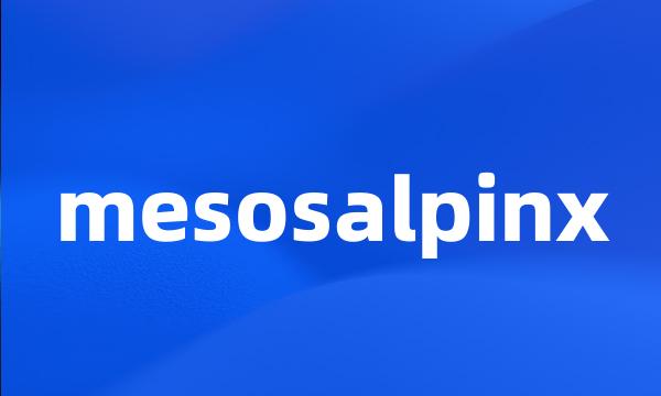 mesosalpinx