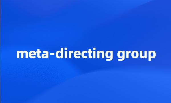 meta-directing group