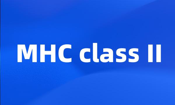 MHC class II