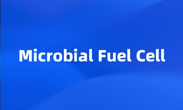 Microbial Fuel Cell