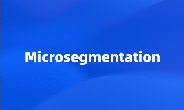 Microsegmentation