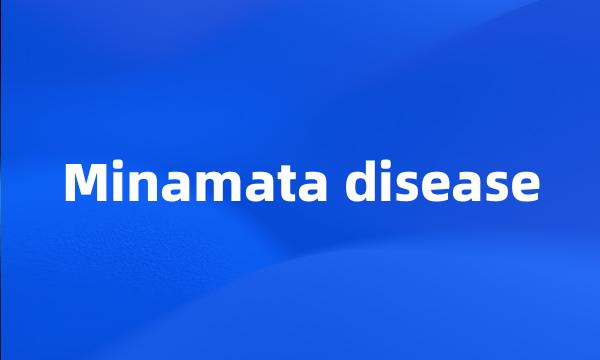 Minamata disease