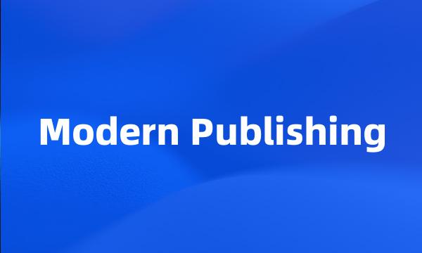 Modern Publishing