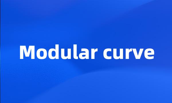 Modular curve