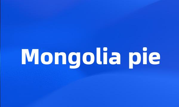 Mongolia pie