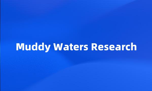 Muddy Waters Research