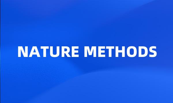 NATURE METHODS