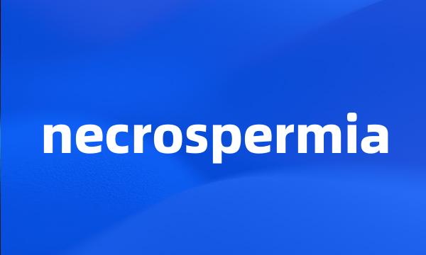 necrospermia