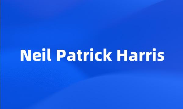 Neil Patrick Harris