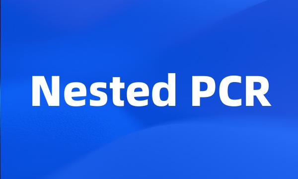 Nested PCR