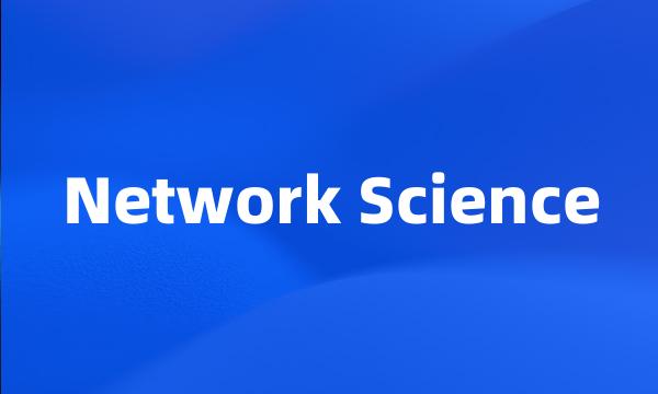 Network Science