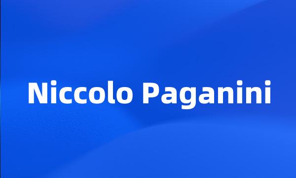 Niccolo Paganini