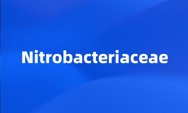 Nitrobacteriaceae