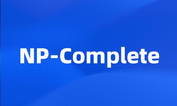 NP-Complete