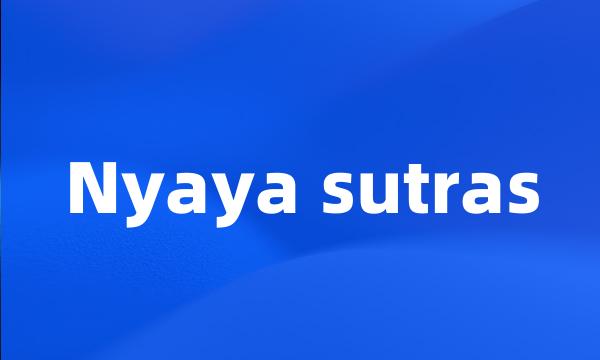 Nyaya sutras