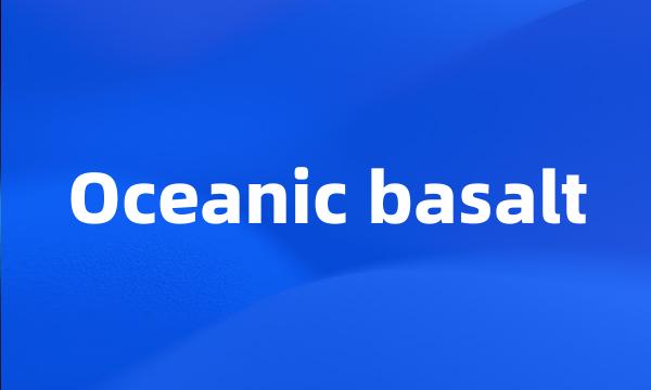 Oceanic basalt