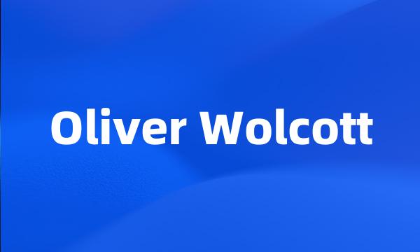 Oliver Wolcott