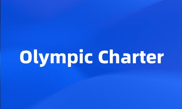 Olympic Charter