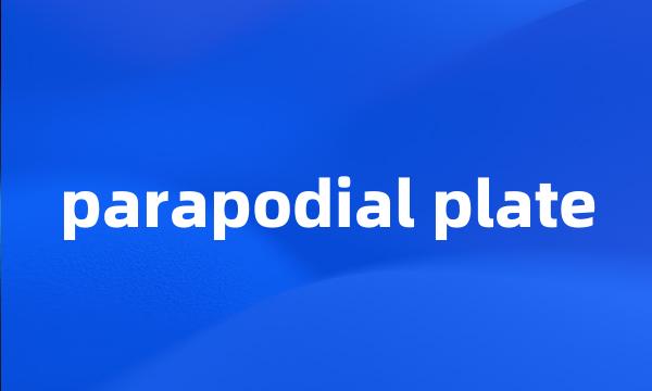 parapodial plate