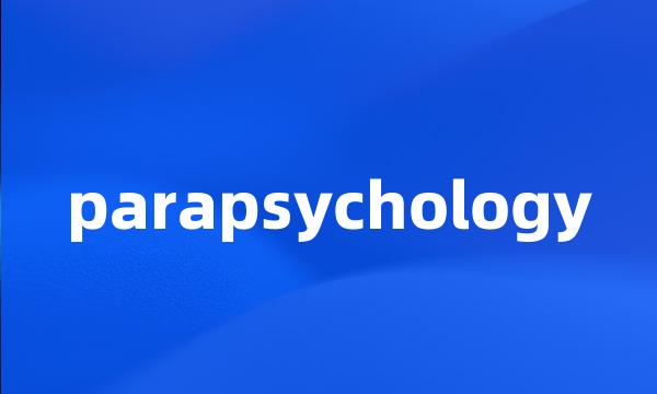 parapsychology