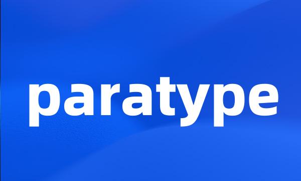 paratype