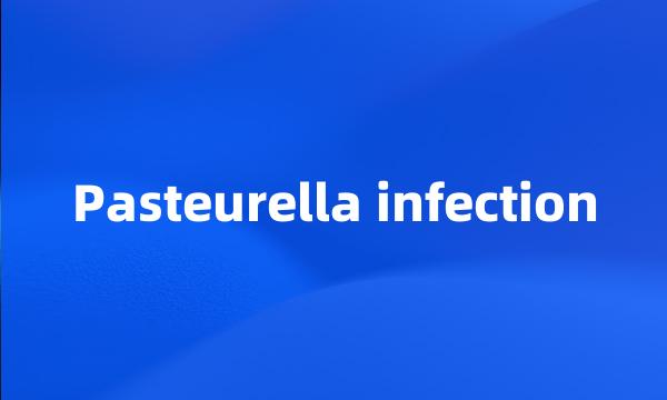 Pasteurella infection