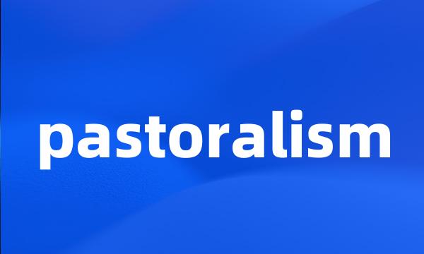 pastoralism