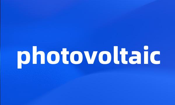 photovoltaic