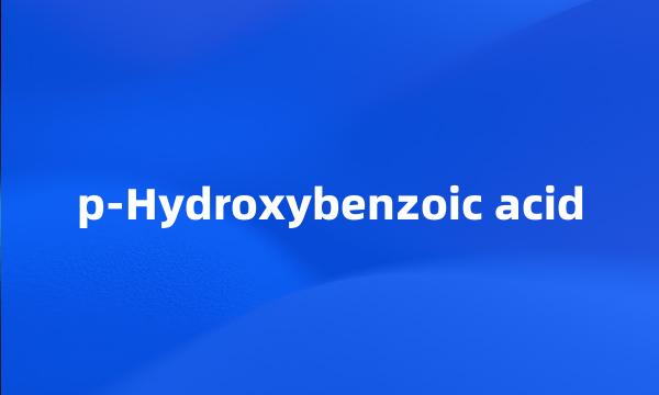 p-Hydroxybenzoic acid