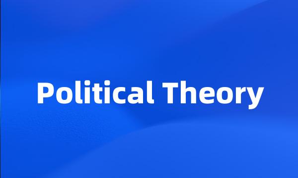 Political Theory