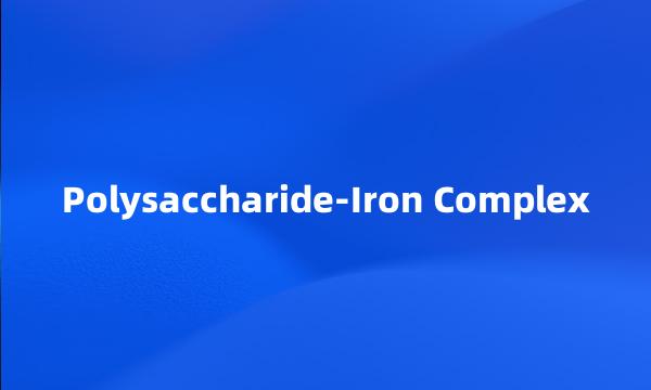 Polysaccharide-Iron Complex