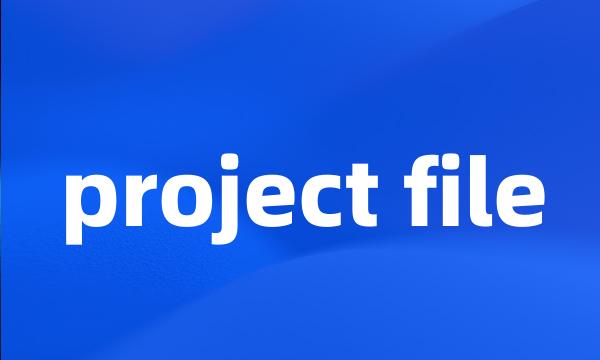 project file