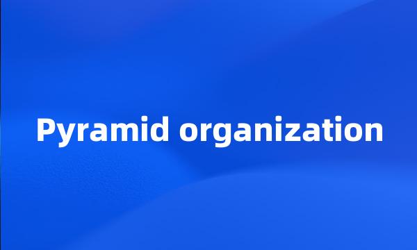 Pyramid organization