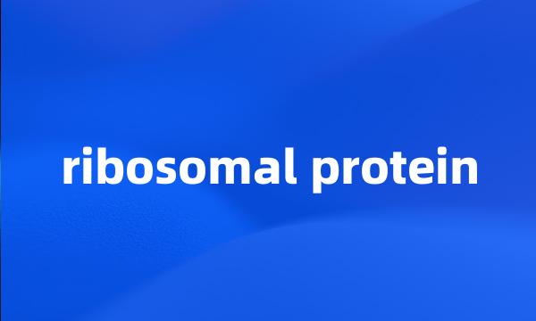 ribosomal protein