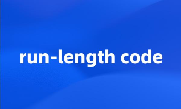 run-length code