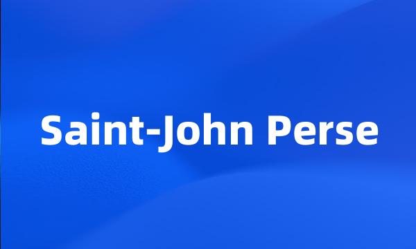 Saint-John Perse