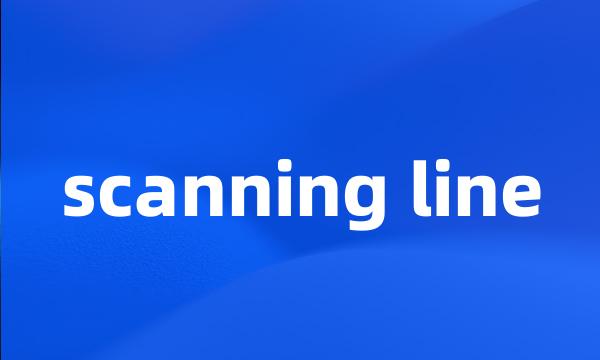 scanning line