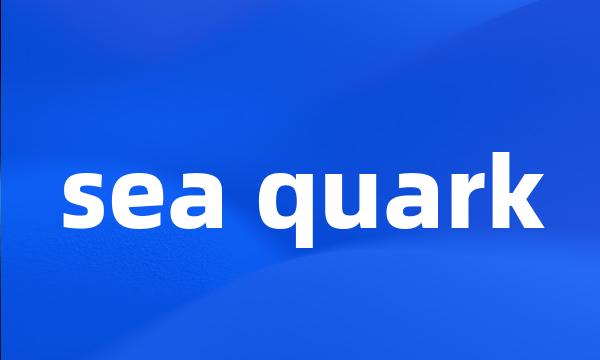 sea quark