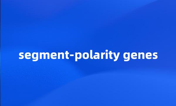 segment-polarity genes