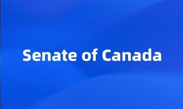 Senate of Canada