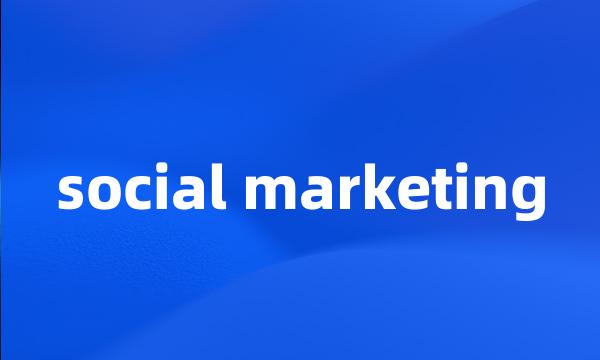 social marketing