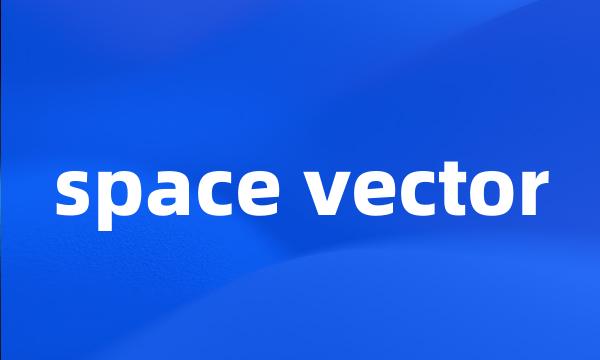 space vector