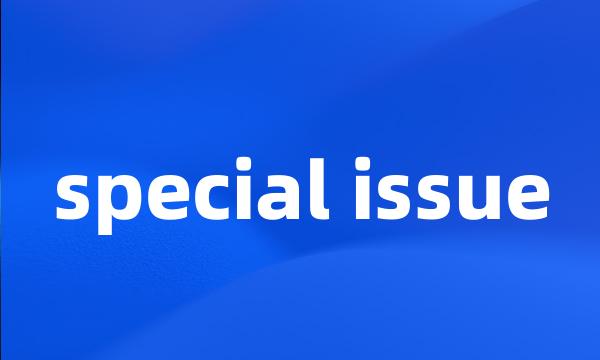 special issue