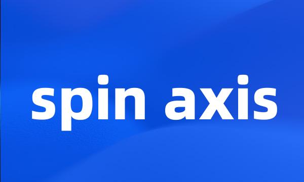 spin axis