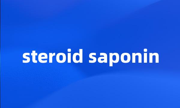 steroid saponin