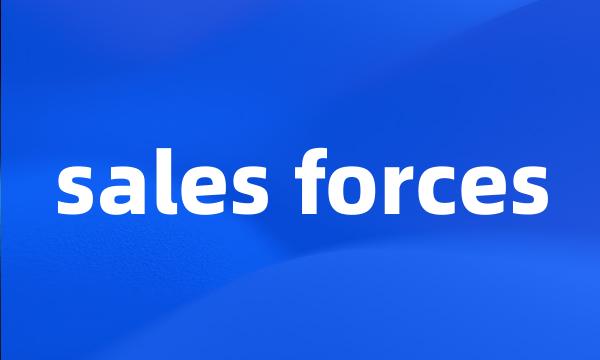 sales forces