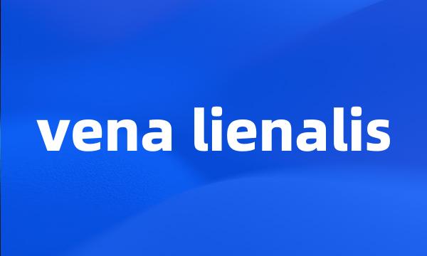 vena lienalis