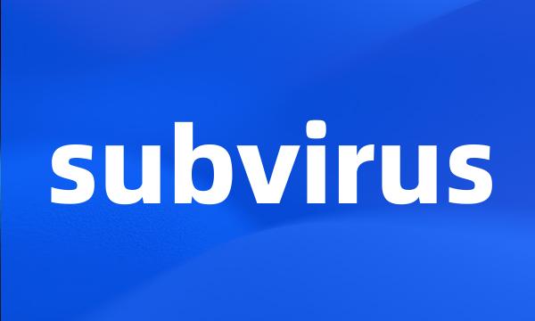 subvirus