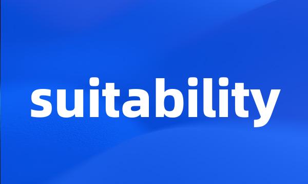 suitability